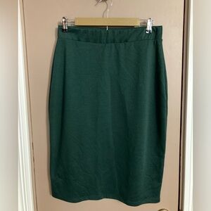 Women’s Dark Green Jupe da Abby Brand Pencil Skirt in Size Large